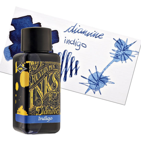 Diamine Bottled Ink in Indigo Blue