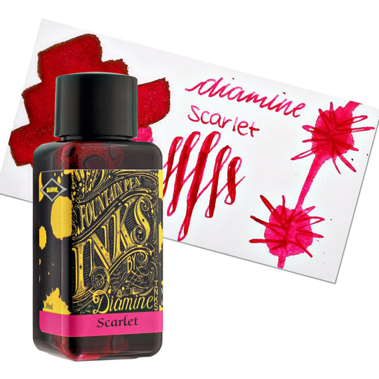 Diamine Bottled Ink in Scarlet Red