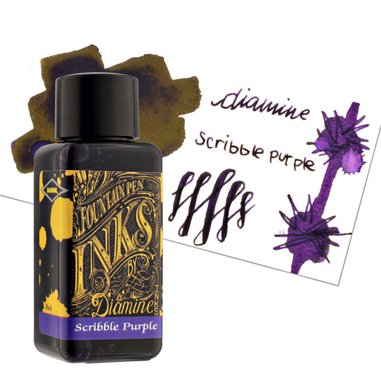 Diamine Bottled Ink in Scribble Purple