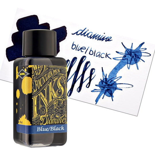 Diamine Classic Bottled Ink and Cartridges in Blue / Black