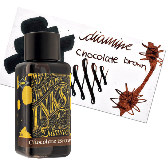 Diamine Classic Bottled Ink and Cartridges in Chocolate Brown