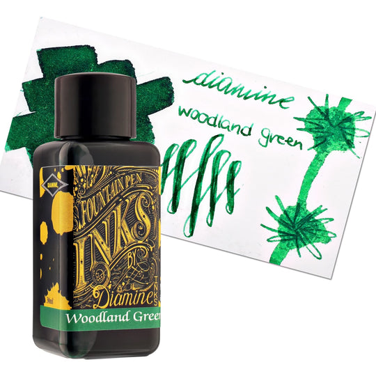 Diamine Classic Bottled Ink and Cartridges in Woodland Green