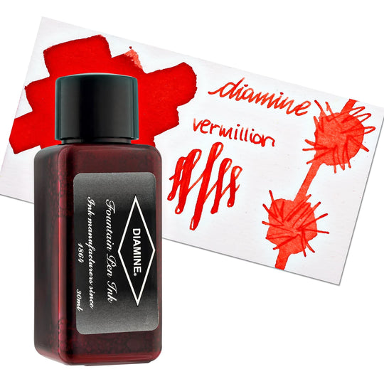 Diamine Classic Bottled Ink in Vermillion Orange