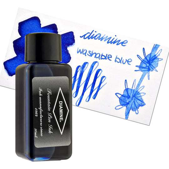 Diamine Classic Bottled Ink in Washable Blue