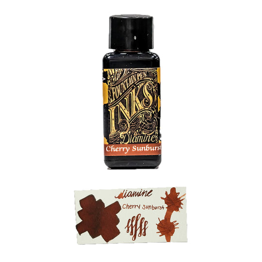 Diamine Guitar Bottled Ink in Cherry Burst