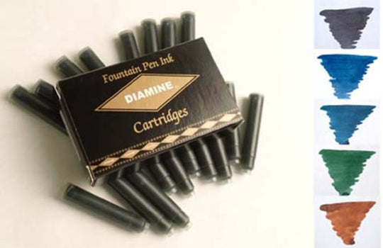 Diamine Ink Cartridge in Classic - Pack of 20