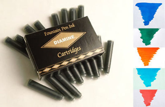 Diamine Ink Cartridge in Mixed - Pack of 20