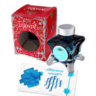 Diamine Inkvent Red Edition Shimmer Bottled Ink in Blue Subzero - 50 mL Bottled Ink