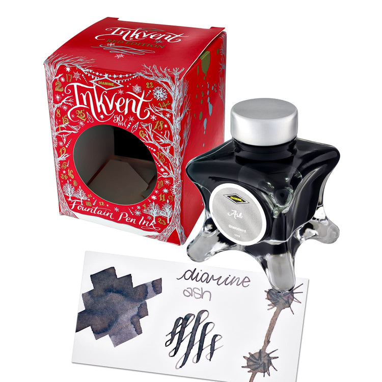Diamine Inkvent Red Edition Standard Bottled Ink in Ash - 50 mL Bottled Ink