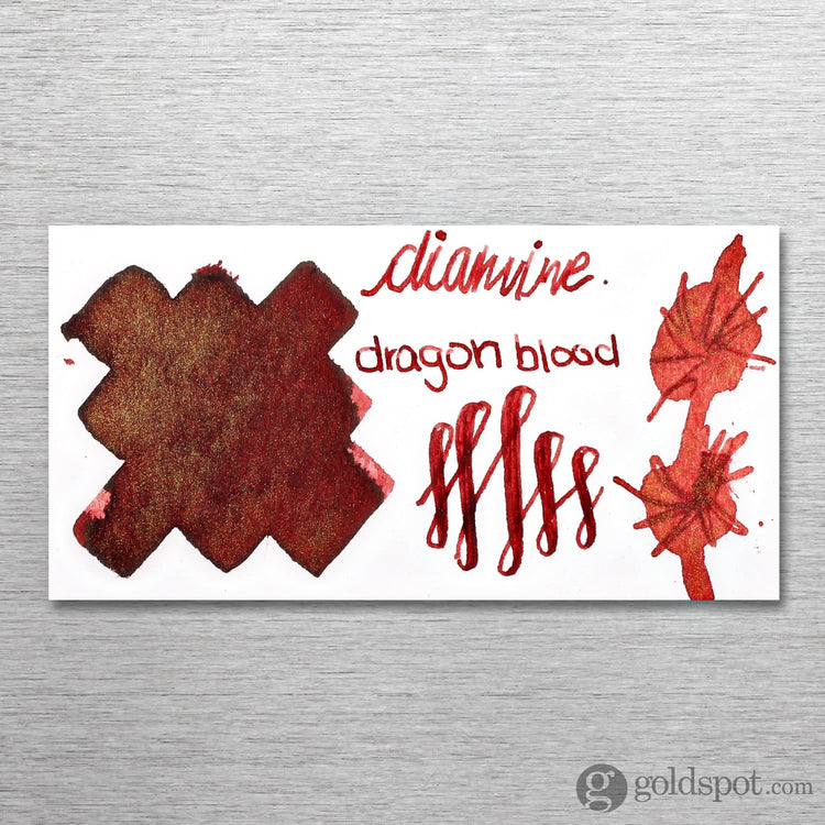 Diamine Shimmer Bottled Ink in Dragon Blood Gold - 50 mL Bottled Ink