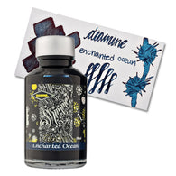 Diamine Shimmer Bottled Ink in Enchanted Ocean (Blue Black) - 50 mL