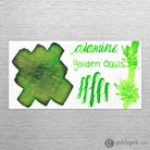 Diamine Shimmer Bottled Ink in Golden Oasis Green - 50 mL Bottled Ink