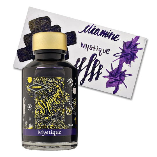 Diamine Shimmer Bottled Ink in Mystique Gold - 50 mL