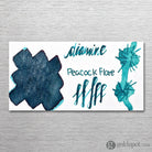 Diamine Shimmer Bottled Ink in Peacock Flare Silver - 50 mL Bottled Ink