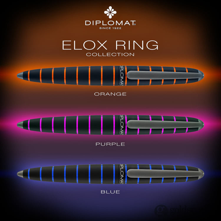 Diplomat Elox Mechanical Pencil in Ring Black & Orange -.7mm Mechanical Pencil