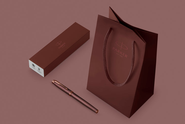 Parker IM Monochrome Rollerball Pen in Burgundy Rollerball Pen