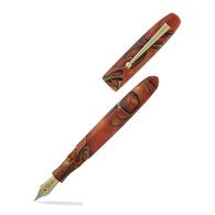 Edison Collier Fountain Pen in Persimmon Swirl