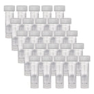 Secure Twist-cap Vials for Ink Samples - 25 Pack Clear Ink Well