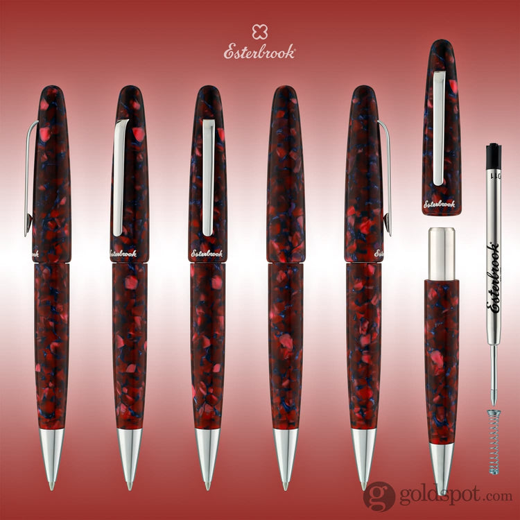 Esterbrook Estie Ballpoint Pen in Scarlet with Palladium Trim Ballpoint Pen