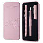 Faber-Castell Grip Harmony Fountain and Ballpoint Pen in Rose Shadows - Gift Tin Gift Set