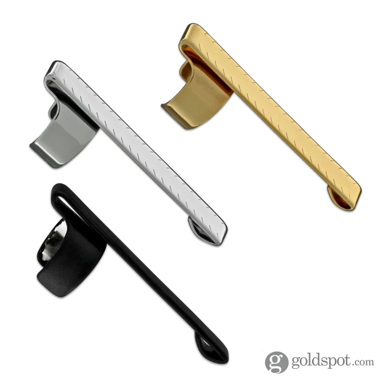 Fisher Bullet Space Pen Clip 3 Pack - Gold Matte Black and Chrome Accessory