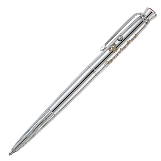 Fisher Space Pen Ballpoint Pen with Thunderbirds Engraving in Chrome