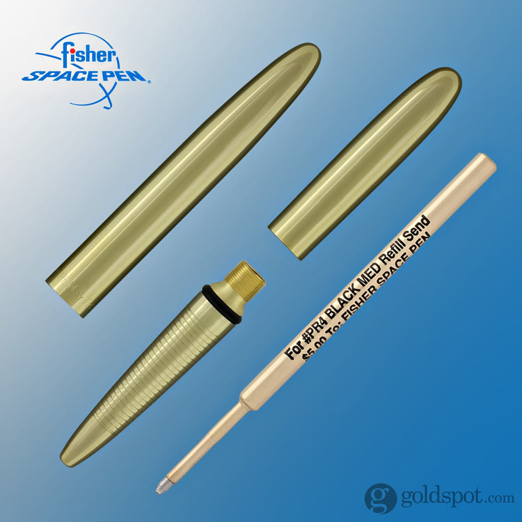 Fisher Space Pen Bullet Ballpoint Pen in Gold Titanium Nitride Ballpoint Pen