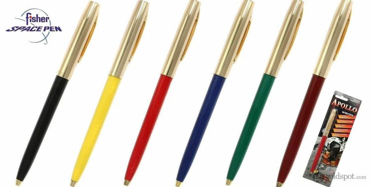 Fisher Space Pen Cap-O-Matic Ballpoint Pen in Black with Brass Trim Ballpoint Pen