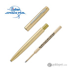 Fisher Space Pen Cap O Matic Ballpoint Pen in Raw Brass Ballpoint Pen