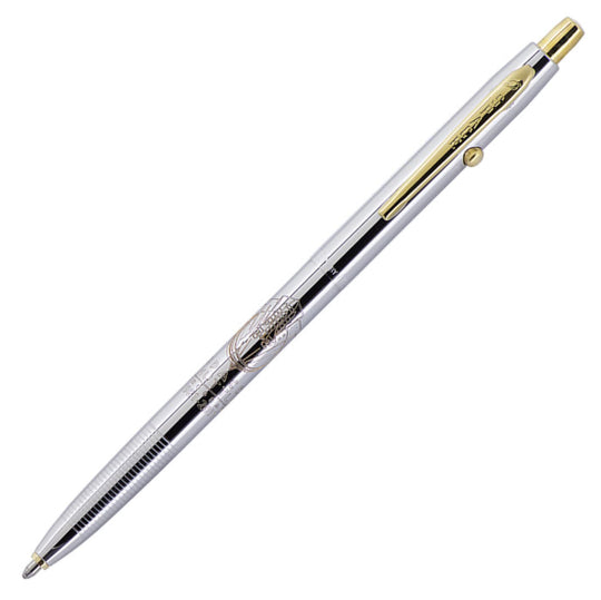 Fisher Space Pen Commemorative Edition Shuttle Ballpoint Pen in Chrome & Gold