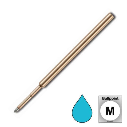 Fisher Space Universal Ballpoint Pen Refill in Turquoise - Medium Point