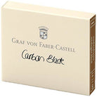 Graf von Faber-Castell Ink Cartridges in Carbon Black - Pack of 6 Fountain Pen Cartridges