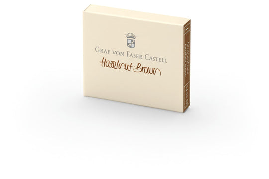 Graf von Faber-Castell Ink Cartridges in Hazelnut Brown - Pack of 6