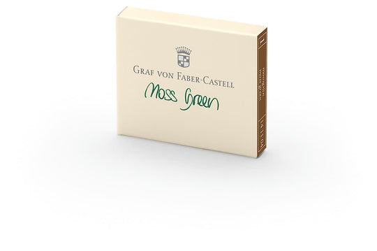 Graf von Faber-Castell Ink Cartridges in Moss Green - Pack of 6