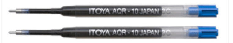 Itoya Aquaroller Ballpoint Pen Refill in Blue - Medium Point - Pack of 2 Ballpoint Pen Refill