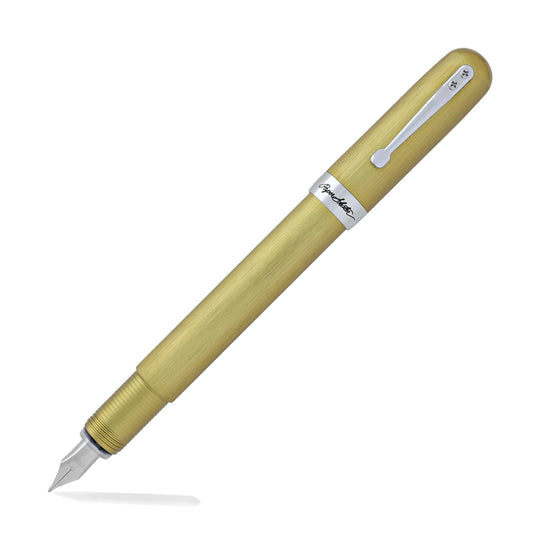 Itoya PaperSkater Galaxy Fountain Pen in Limelight Gold - Fine Point