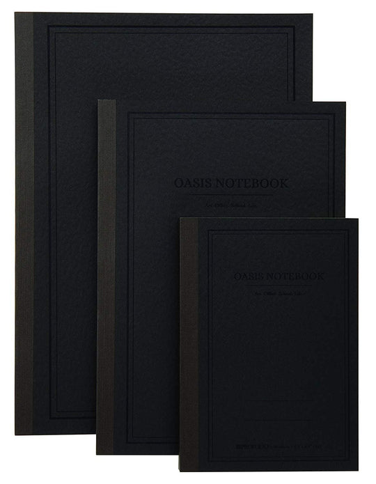 Itoya Profolio Oasis Lined Notebook in Charcoal - A6