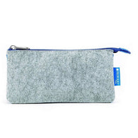Itoya Profolio Small Midtown Pouch in Gray and Blue