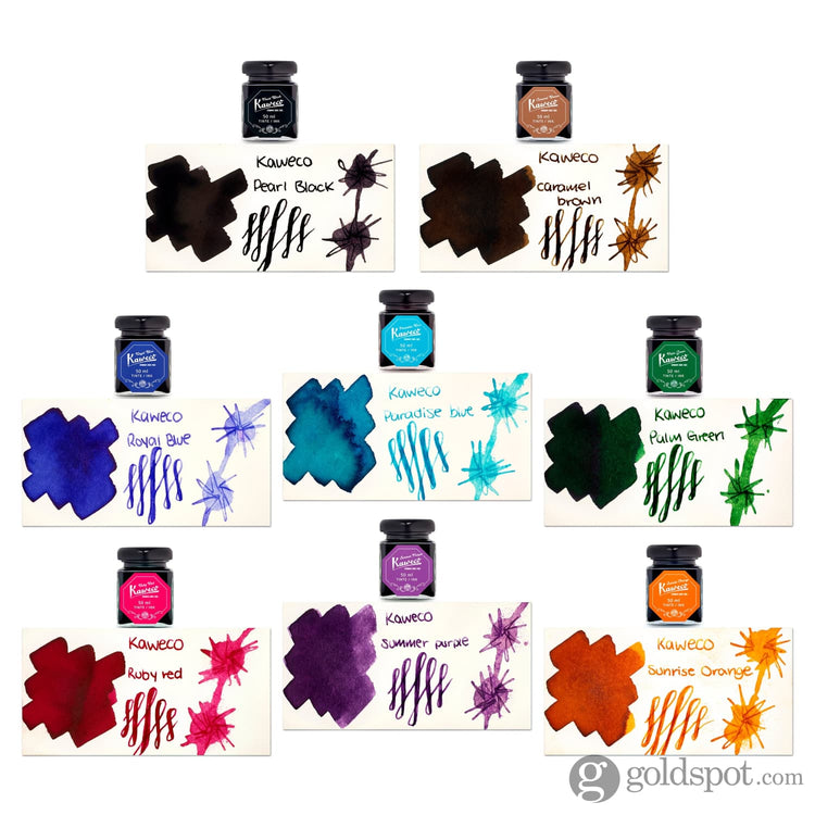 Kaweco Bottled Ink and Cartridges in Paradise Blue (Turquoise) Bottled Ink