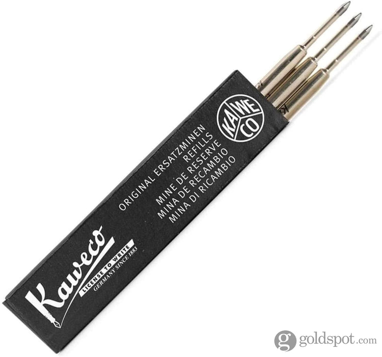 Kaweco Soul G2 Refill in Black - 3 Pieces Fine Ballpoint Pen Refill