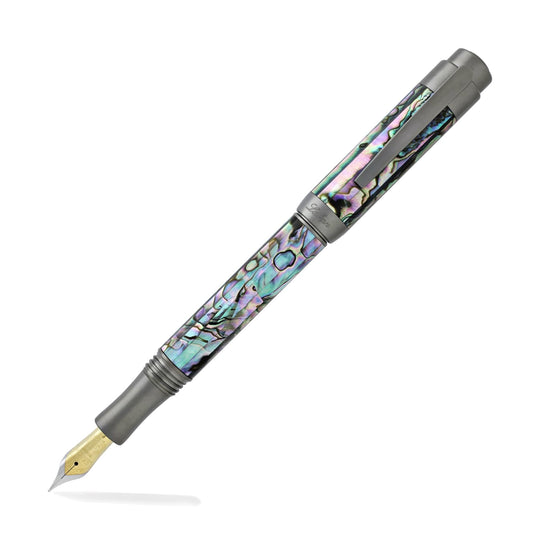 Laban Abalone Fountain Pen in New Abalone with Gunmetal Trim