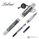 Laban Abalone Fountain Pen in New Abalone with Shiny Chrome Trim Fountain Pen