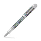 Laban Abalone Fountain Pen in New Abalone with Shiny Chrome Trim Fountain Pen