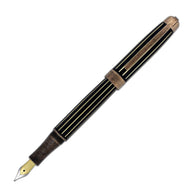 Laban Antique II Fountain Pen in Rose Gold with Lines - Medium Point
