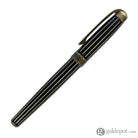 Laban Antique II Rollerball Pen in Gold with Lines Rollerball Pen