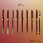 Laban Antique II Rollerball Pen in Red with Gold Lines Rollerball Pen