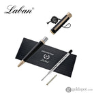 Laban Elegant Ballpoint Pen in Black with Rose Gold Trim Ballpoint Pen