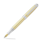 Laban Gold and Rose Gold Fountain Pen in Gold with Crisscross - Medium Point Fountain Pen