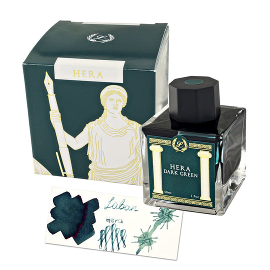 Laban Greek Mythology Bottled Ink in Hera Dark Green - 50ml