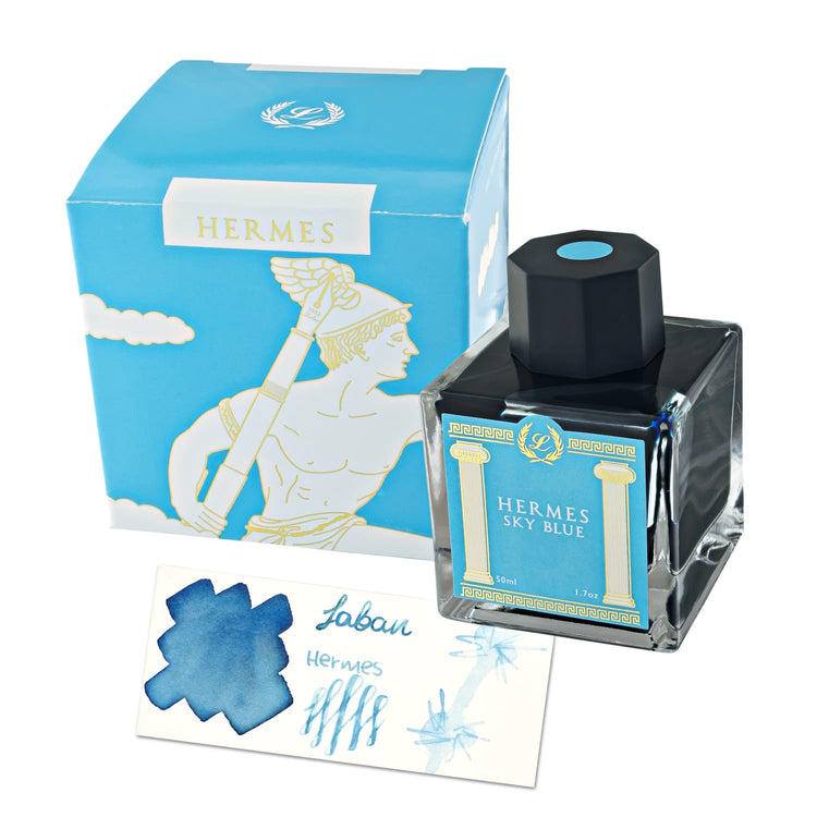 Laban Greek Mythology Bottled Ink in Hermes Sky Blue - 50ml Bottled Ink